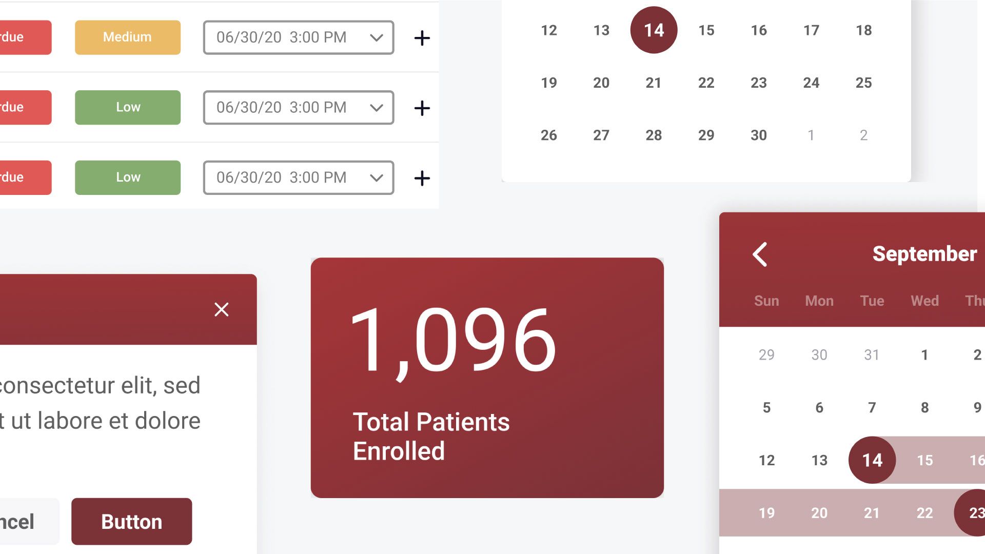 SpringHills user interface design.